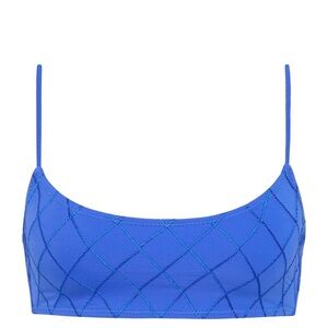 MICA - BANC BLUE CROP BIKINI top